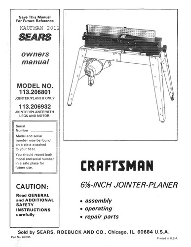 1985 craftsman 113 206932 - craftsman, 6